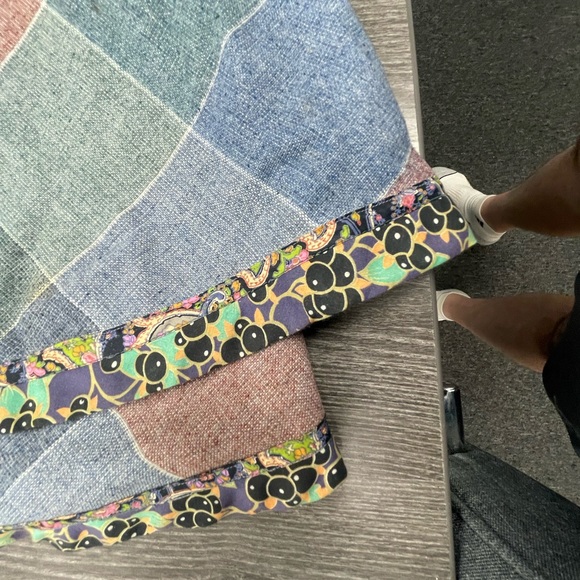 Vintage 1980s Patchwork Koos Van Den Akken New York Dress - Small - Picture 6 of 12